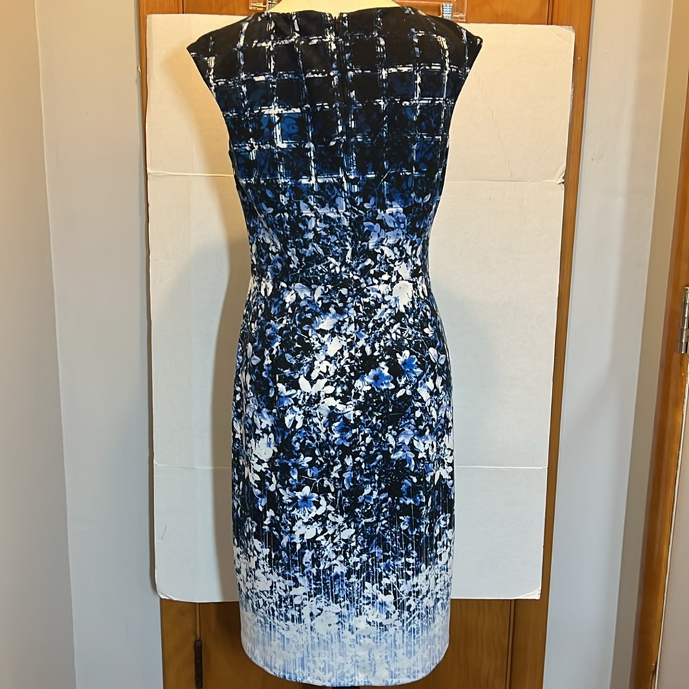WHBM Black & Blue sheath dress - Picture 6 of 11